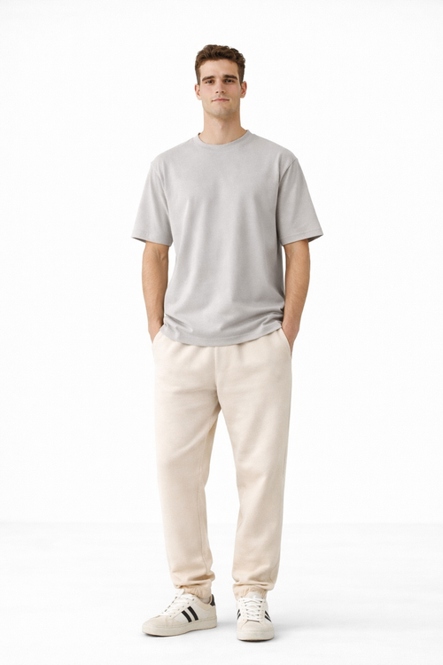 Oversize T-Shirt - Taş