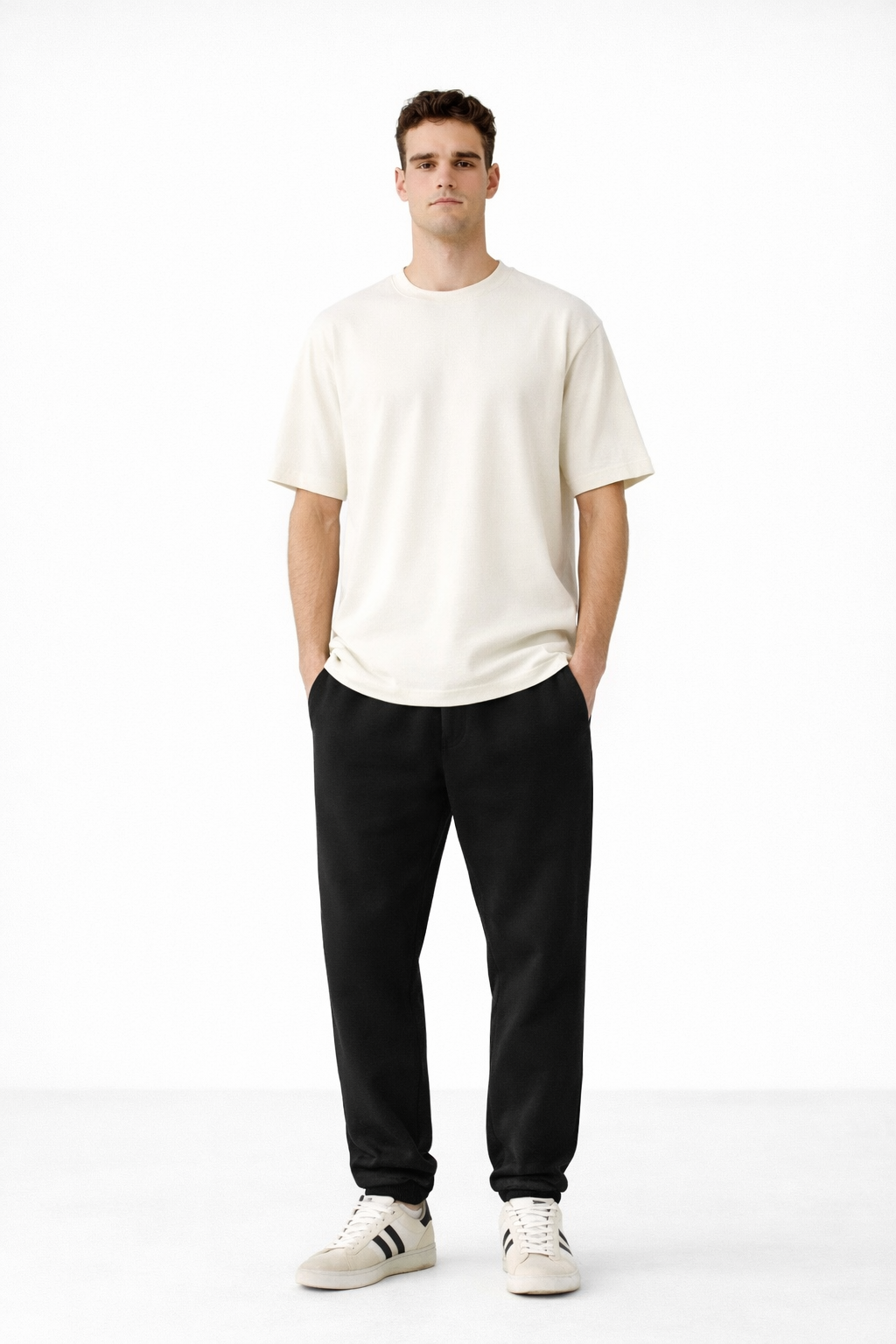 Oversize T-Shirt - Kırık Beyaz